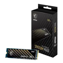 حافظه SSD اینترنال ام اس آی مدل MSI SPATIUM M450 PCLE 4.0 NVME M.2 با ظرفیت 1 ترابایت