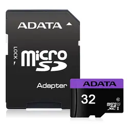 کارت حافظه microSDHC ای دیتا کلاس 10 استاندارد UHS-I U1 سرعت 80MBps مدل Premier ظرفیت 32 گیگابایت