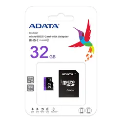 کارت حافظه microSDHC ای دیتا کلاس 10 استاندارد UHS-I U1 سرعت 80MBps مدل Premier ظرفیت 32 گیگابایت
