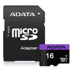 کارت حافظه microSDHC ای دیتا کلاس 10 استاندارد UHS-I U1 سرعت 80MBps مدل Premier ظرفیت 16 گیگابایت
