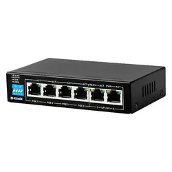 سوئیچ 6 پورت غیرمدیریتی دی-لینک مدل DES-F1006P