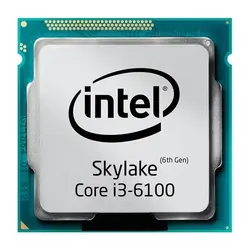 پردازنده مرکزی اینتل سری Skylake مدل Core i3-6100 Tray