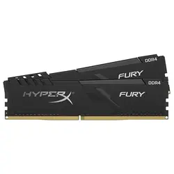 رم کامپیوتر کینگستون DDR4 تک کاناله 3200MHz CL18 مدل HyperX Fury Blackظرفیت 16 گیگابایت