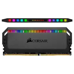 رم کامپیوتر کورسیر DDR4 دوکاناله 3600MHz CL18 مدل Dominator Platinum RGB ظرفیت 64 گیگابایت