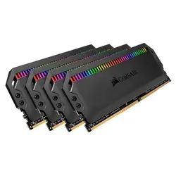 رم کامپیوتر کورسیر DDR4 دوکاناله 3600MHz CL18 مدل Dominator Platinum RGB ظرفیت 64 گیگابایت
