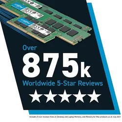 رم لپ تاپ کروشیال مدل DDR4 2400MHz ظرفیت 8 گیگابایت