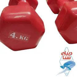 دمبل روکش دار 2عددی 4 کیلویی کد 2099