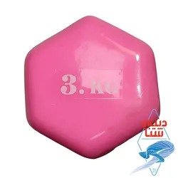 دمبل روکش دار 2عددی 3 کیلویی کد 2098