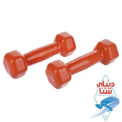 دمبل روکش دار 2عددی 1 کیلویی کد 2094