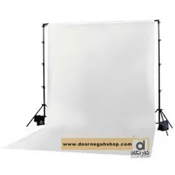 فون بک گراند سفید شطرنجی   backdrap white 3×5 non woven