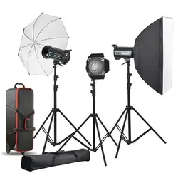 کیت فلاش چتری استودیویی ۴۰۰ ژول S&S QS-400 II