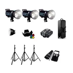 کیت فلاش چتری استودیویی ۴۰۰ ژول S&S QS-400 II