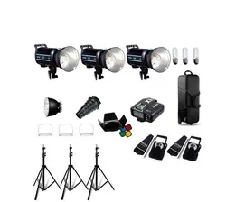 کیت فلاش نور پردازی godox studio flash light kit qs400 ii