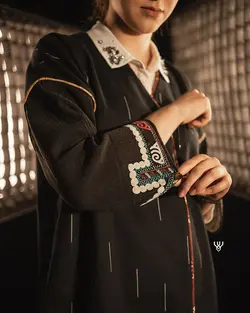 مانتو قلمکار طرح ترکمن