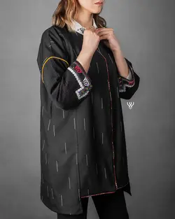 مانتو قلمکار طرح ترکمن