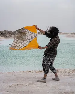 رومیزی قلمکار طرح آفتابگردان