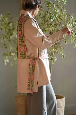 مانتو جلیقه سوزن دوزی