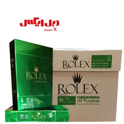 کاغذ A4 رولکس بسته ۵۰۰ عددی کارتن‌دار - فروشگاه دبل ایکس