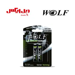 باتری نیم قلمی 2 عددی ولف آلکالاین - فروشگاه دبل ایکس