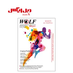 کاغذ فتوگلاسه 240 گرمی ولف سایز A4 - فروشگاه دبل ایکس