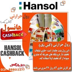 رول حرارتی 40*79 هانسول کارتن 60 عددی - فروشگاه دبل ایکس