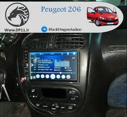 مولتی مدیا فابریک پژو Peugeot 206