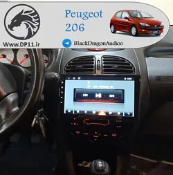 پخش تصویری پژو 206 مدل 11 اینچ برند اینکار