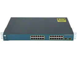 سوئیچ شبکه مدیریتی سیسکو ۲۴ پورت WS-C3560-24PS-S