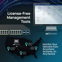 سوییچ ۲۴ پورت انجنیوس مدل EWS1200-28TFP ا Engenius EWS1200-28TFP 24 Port Switch