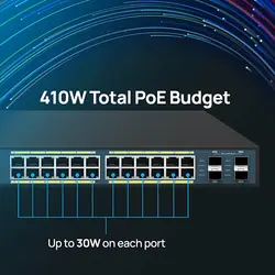سوییچ ۲۴ پورت انجنیوس مدل EWS1200-28TFP ا Engenius EWS1200-28TFP 24 Port Switch