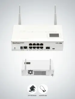 سوئیچ میکروتیک هوشمند مدل CRS109-8G-1S-2HnD-IN