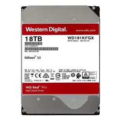 هارددیسک اینترنال وسترن دیجیتال مدل Western Digital Red Pro NAS WD181KFGX