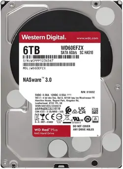 هارددیسک اینترنال وسترن دیجیتال مدل Western Digital Red Plus WD60EFZX
