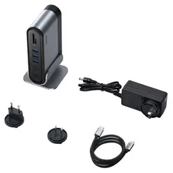 هاب 16 پورت بیسوس Baseus Working Station Multifunctional Type-C CAHUB-BG0G همراه با تبدیل | دراگون شاپ