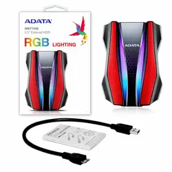 هارد اکسترنال ای دیتا ADATA HD770G 2TB Red RGB