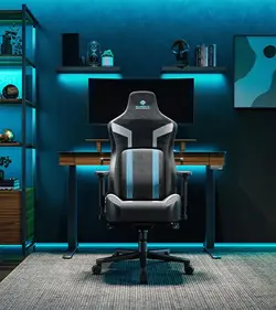 صندلی گیمینگ یوریکا Gaming Chair Eureka Python II Blue | دراگون شاپ