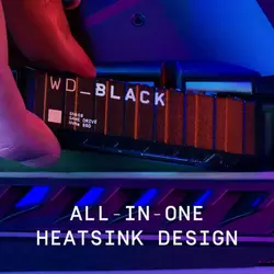 حافظه اس اس دی WD BLACK SN850 دارای هیت سینک مخصوص PS5 دو ترابایت | دراگون شاپ