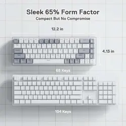 کیبورد ردراگون Redragon K631 Gery Wired RGB Keyboard | دراگون شاپ