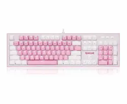 کیبورد ردراگون (white/pink) Keyboard Redragon K623 Hades | دراگون شاپ