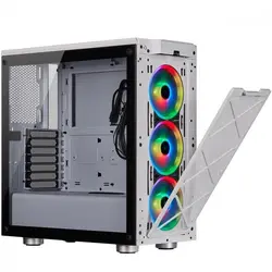 کیس کورسیر Corsair ICUE 465X RGB White | دراگون شاپ