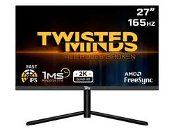 مانیتور گیمینگ 27 اینچ Twisted Minds TM27QHD165IPS | دراگون شاپ