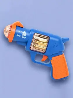 تفنگ هفت تیر Electric Revolver Gun Biu Biu Blue | دراگون شاپ