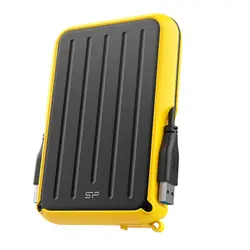 هارد اکسترنال سیلیکون پاور Armor A66 2TB Silicon Power External Hard Drive Yellow | دراگون شاپ