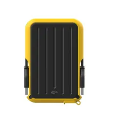 هارد اکسترنال سیلیکون پاور Armor A66 1TB Silicon Power External Hard Drive Yellow | دراگون شاپ