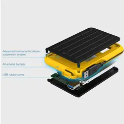 هارد اکسترنال سیلیکون پاور Armor A66 1TB Silicon Power External Hard Drive Yellow | دراگون شاپ