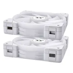 فن خنک کننده پردازنده ترمالکیت Thermaltake SWAFAN EX14 ARGB Sync PC Cooling Fan White TT Premium Edition (3-Fan Pack) | دراگون شاپ
