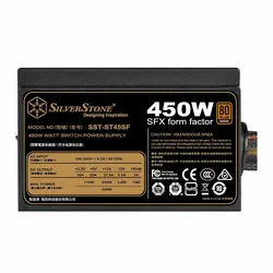 منبع تغذیه سیلوراستون 450 وات Power SilverStone SST-ST45SF | دراگون شاپ