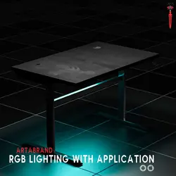 میز گیمینگ ارگونومی تایتان Gaming Desk TITAN RGB Black | دراگون شاپ