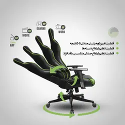 صندلی گیمینگ رنزو Gaming Chair Renzo Green