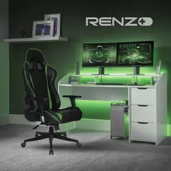 صندلی گیمینگ رنزو Gaming Chair Renzo Green